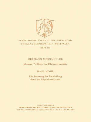 cover image of Moderne Probleme der Pflanzensystematik